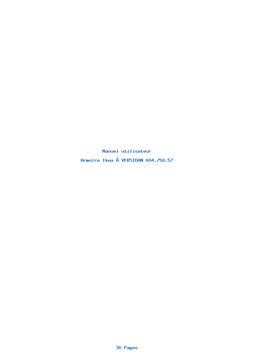 Image de la première page du manuel de l'appareil ÖVERSIDAN 604.750.57