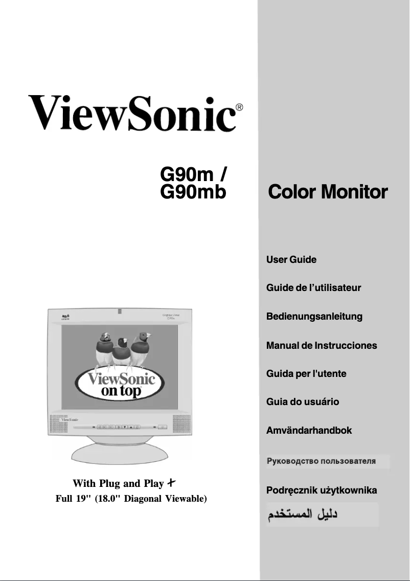 Página 1 del manual Manual de usuario Viewsonic G90m