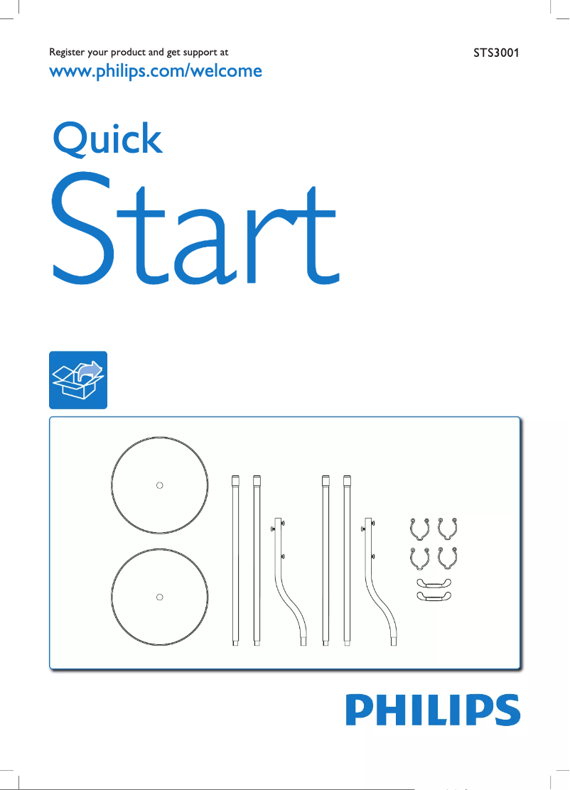 Page 1 of the manual User Manual Philips STS3001