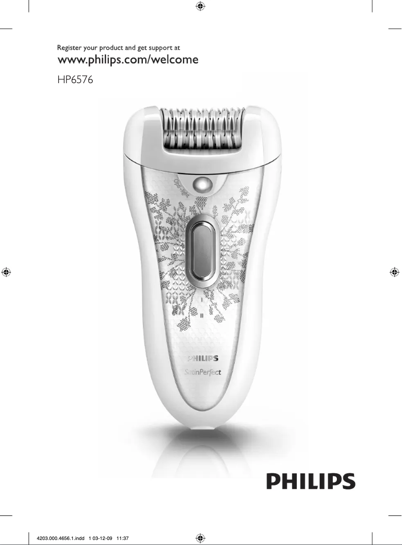 Page n°1 - Manuel utilisateur Philips SatinPerfect HP6576