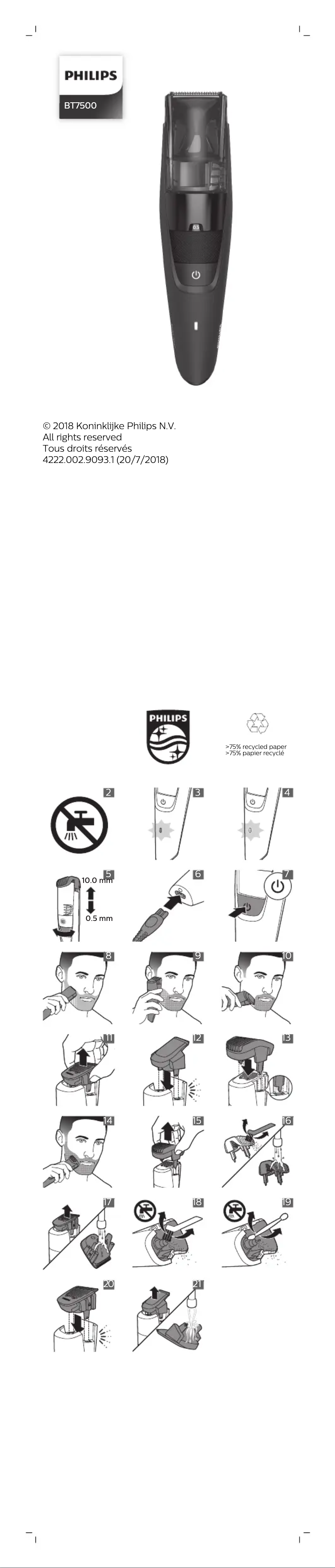 Page 1 of the manual User Manual Philips Series 7000 BT7500