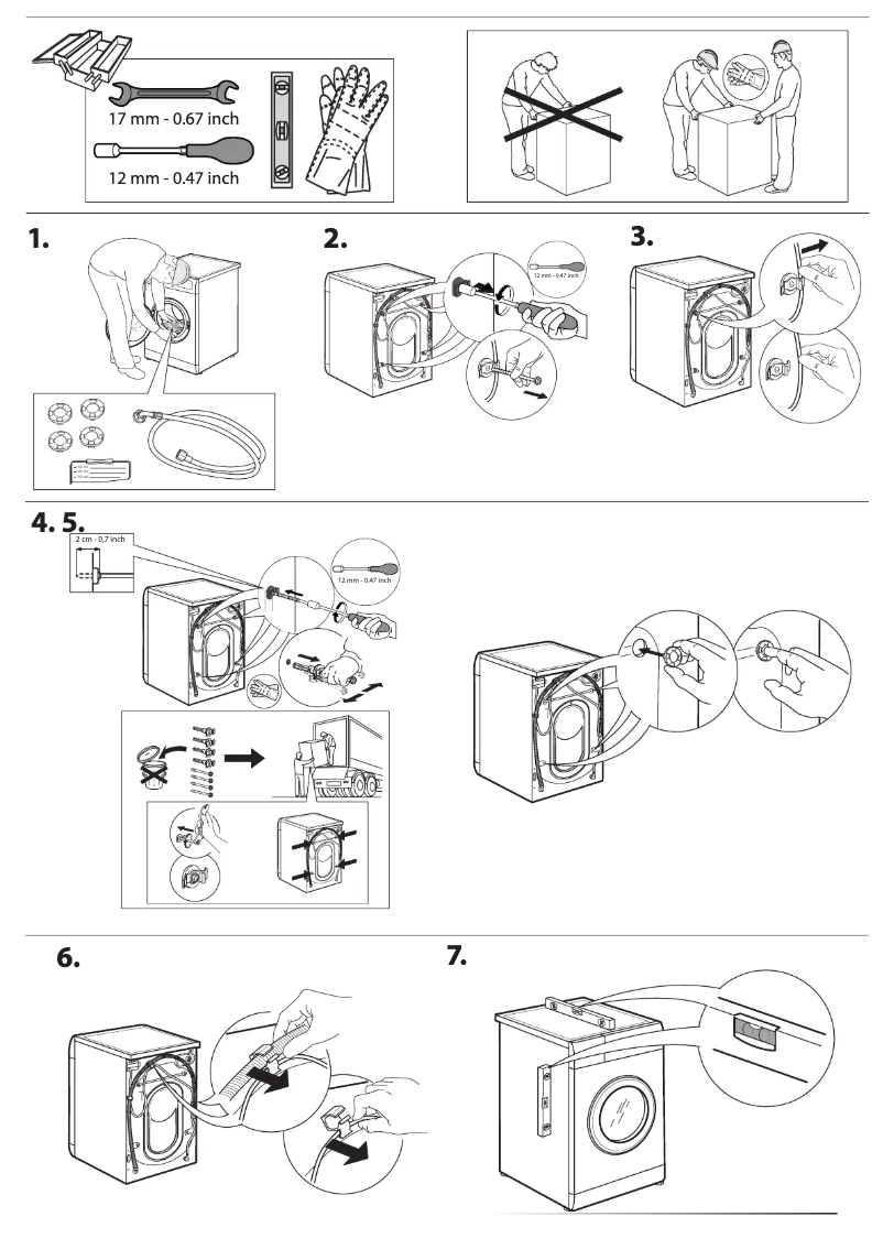 Página 1 del manual Instrucciones de seguridad Whirlpool W7 89 SILENCE BE