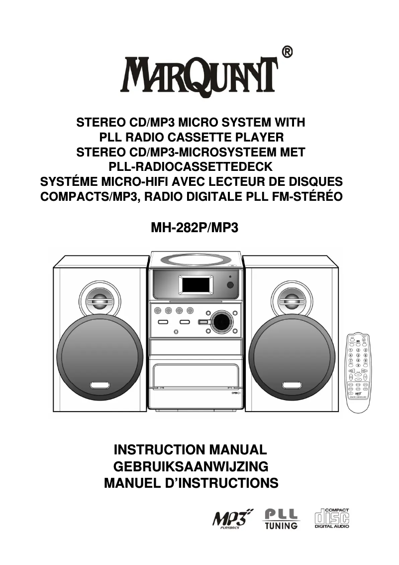 Page 1 de la notice Manuel utilisateur Marquant MHA-047