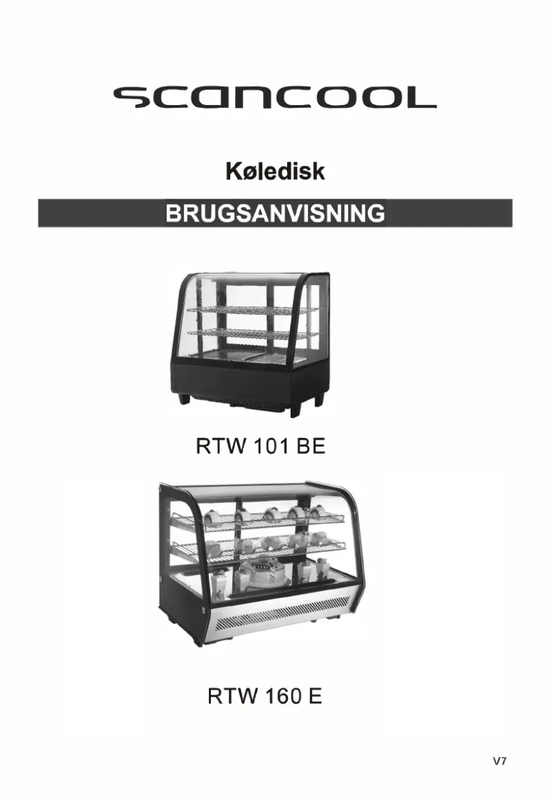 Page 1 de la notice Manuel utilisateur Scancool RTW 101 BE