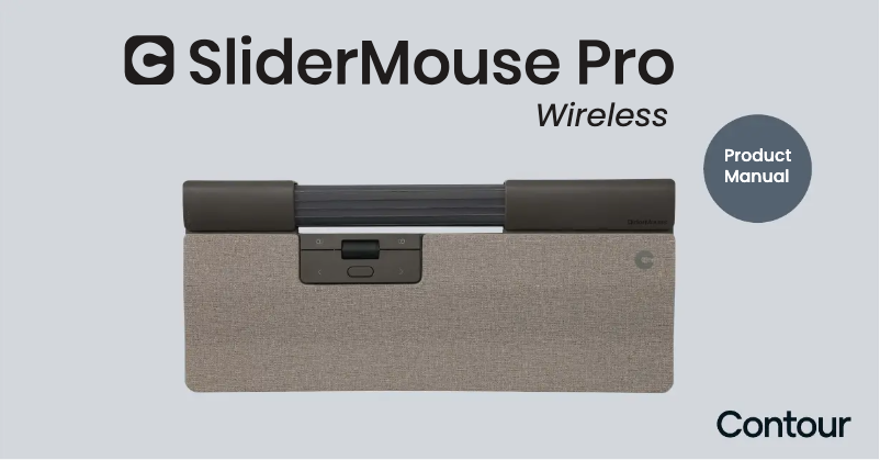 Página 1 del manual Manual de usuario Contour Design SliderMouse Pro