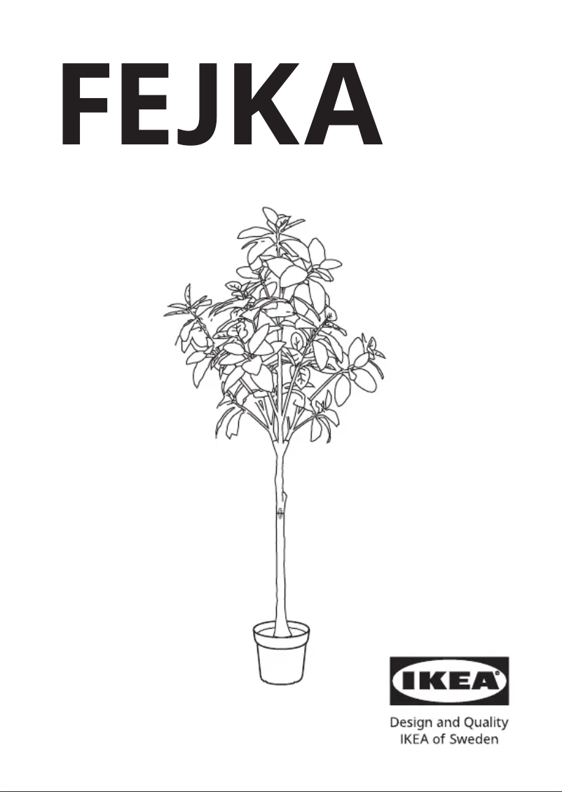 Page 1 de la notice Manuel utilisateur Ikea FEJKA 005.688.94