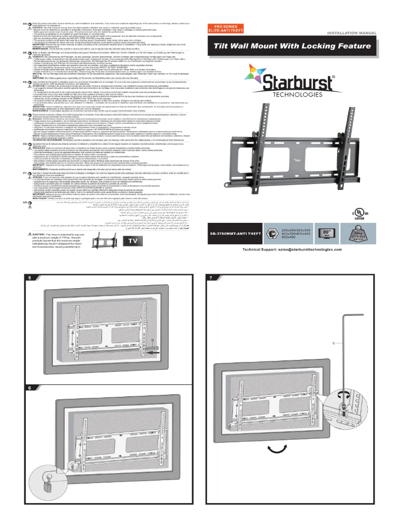 Page 1 of the manual User Manual Starburst SB-3780WMT-ANTI THEFT