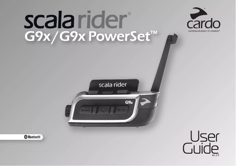 Page 1 of the manual Instruction Manual Cardo Scala Rider G9x