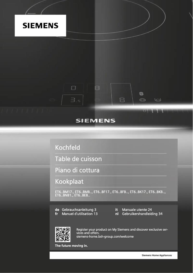 Page 1 de la notice Manuel utilisateur Siemens ET61RBFB1E