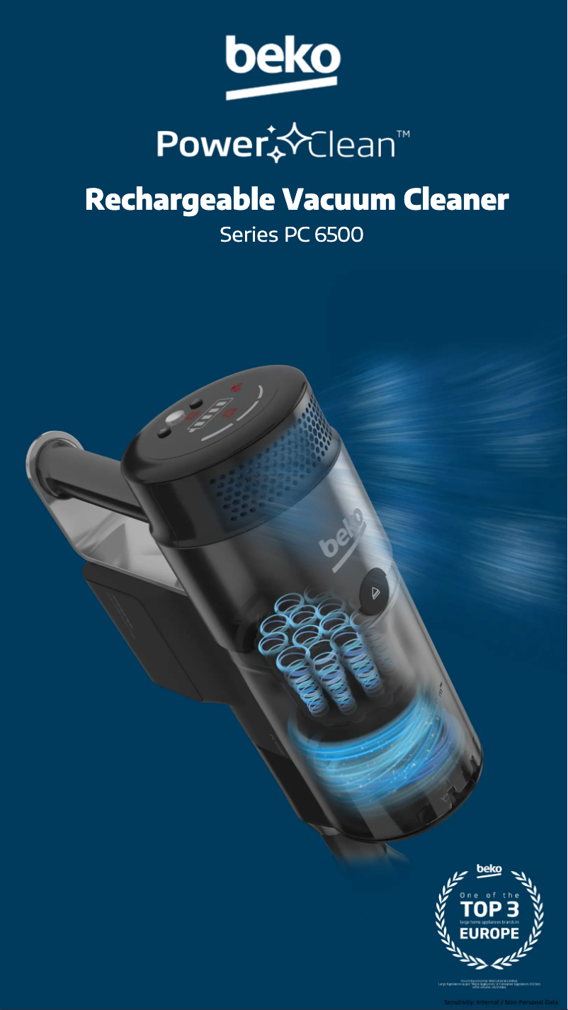 Página 1 del manual Ficha técnica Beko VRT 86325 VI