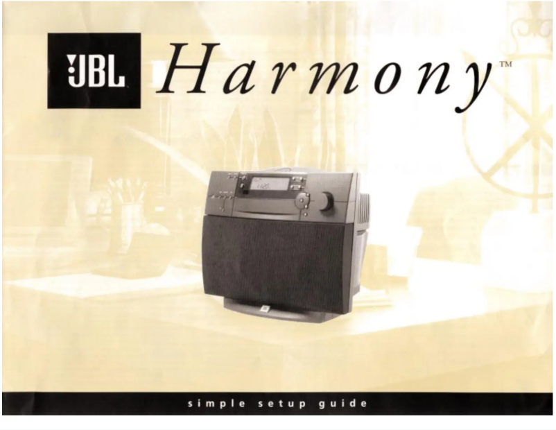 Page 1 de la notice Manuel utilisateur JBL Harmony
