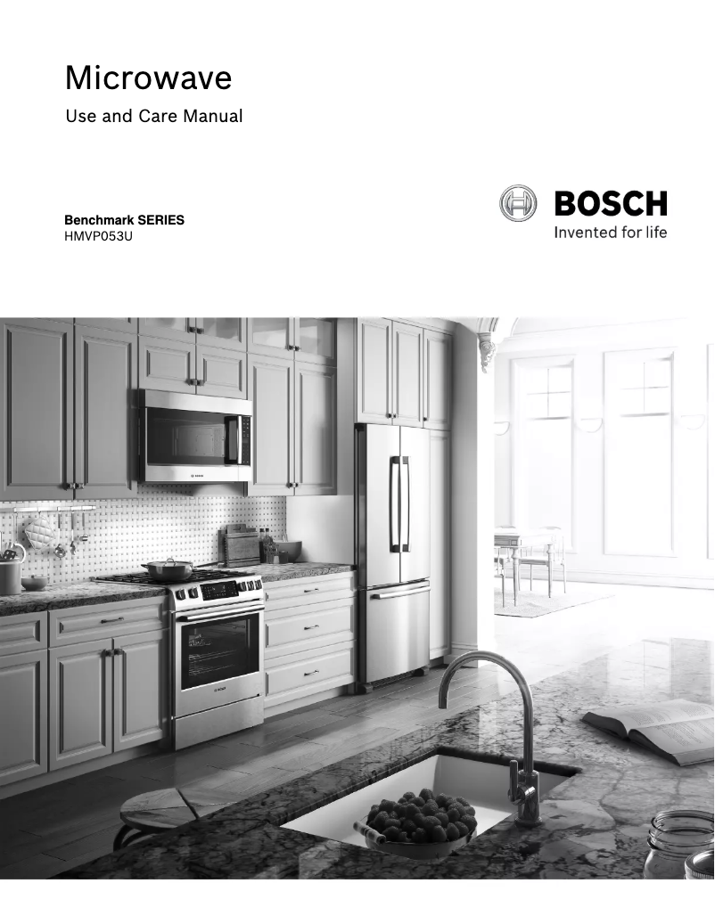 Página 1 del manual Manual de uso y mantenimiento Bosch HMVP053U