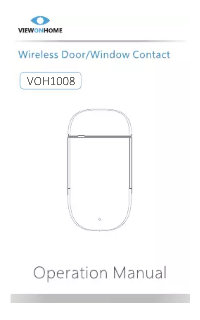Page 1 de la notice Manuel utilisateur ViewOnHome VOH1008
