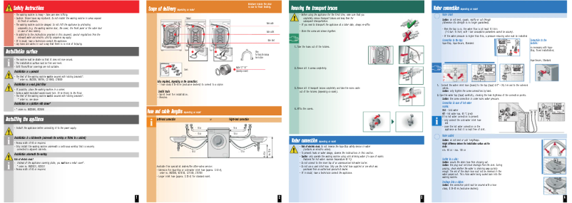 Página 1 del manual Guía de instalación Bosch WAQ20321IT