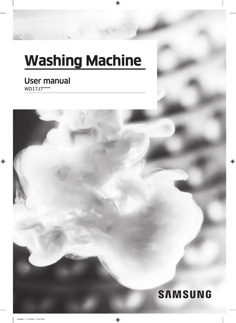 Página 1 del manual Manual de usuario Samsung WD17J7825KP