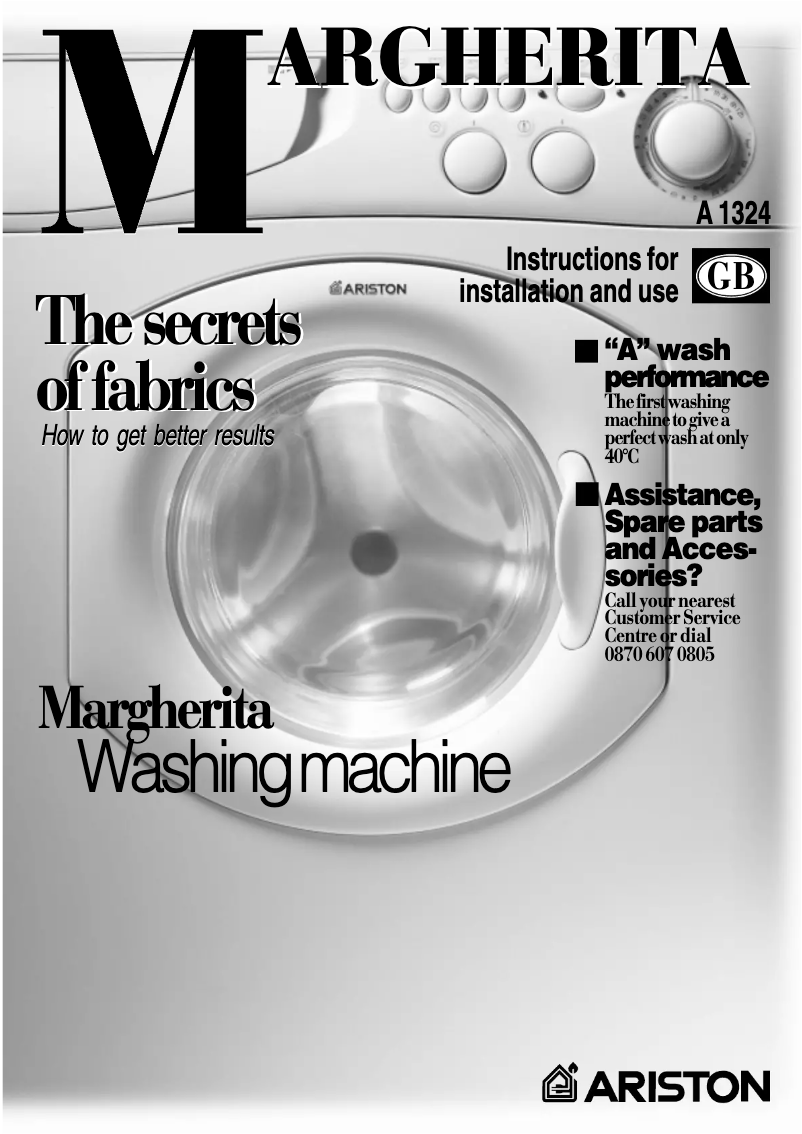 Page 1 de la notice Manuel utilisateur Ariston Thermo A1324