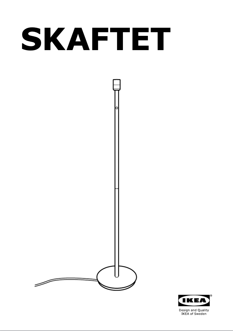 Page 1 de la notice Mode d'emploi Ikea SKAFTET