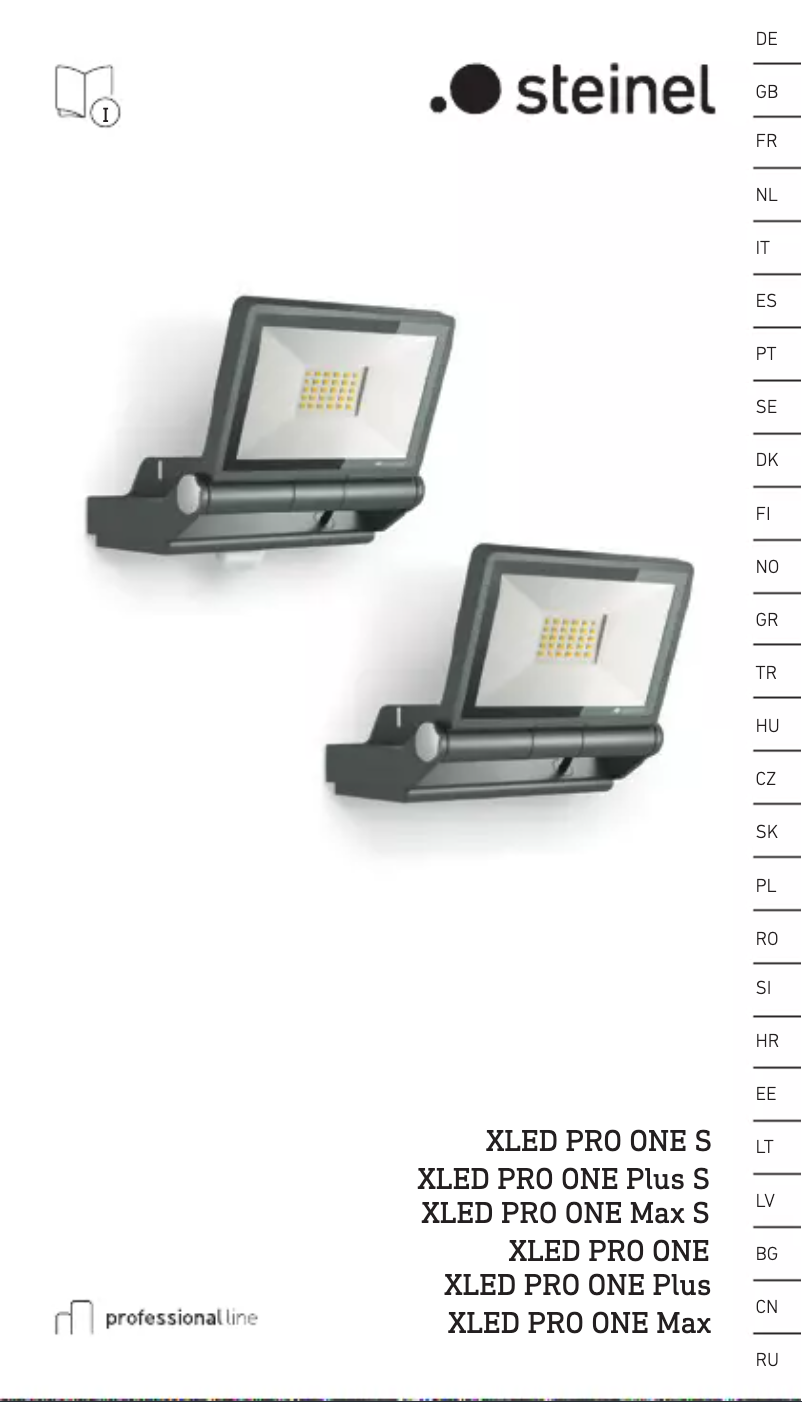 Página 1 del manual Manual de usuario Steinel XLED PRO ONE Max S