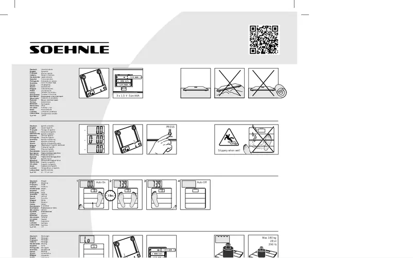 Page 1 de la notice Manuel utilisateur Soehnle 63845 8