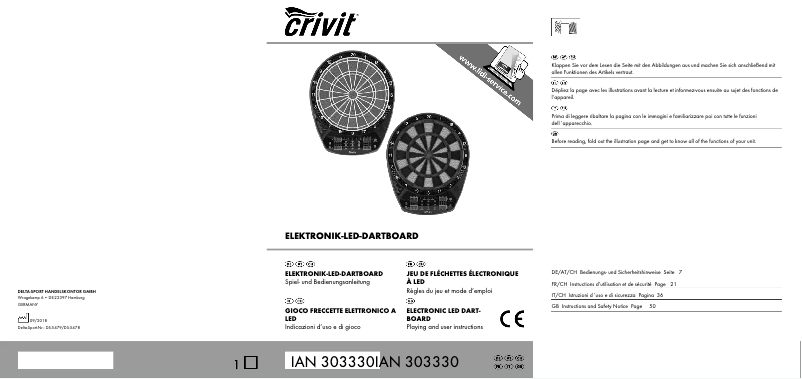Page 1 de la notice Manuel utilisateur Crivit DS-5478