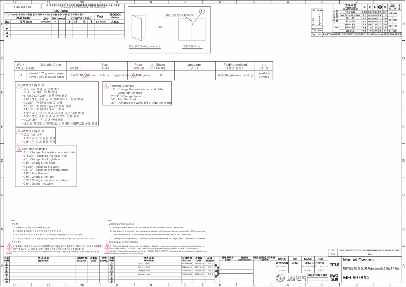 Page 1 de la notice Manuel utilisateur LG S4NQ09WA5QG