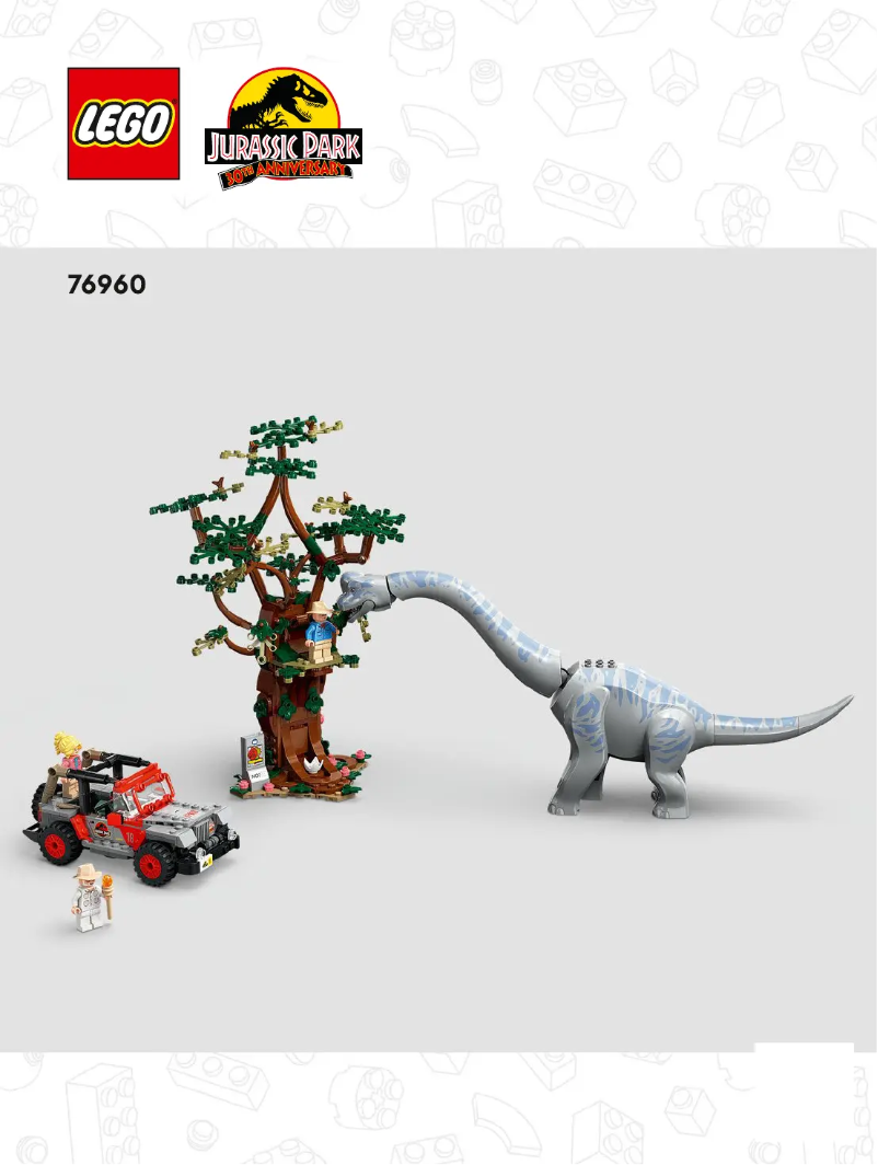 Página 1 del manual Instrucciones visuales Lego Jurassic World 76960