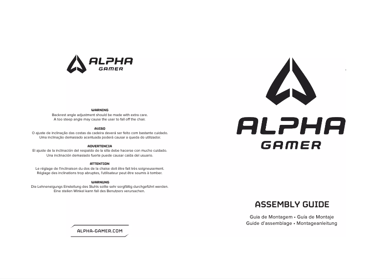 Page 1 de la notice Manuel utilisateur Alpha Gamer Pulse