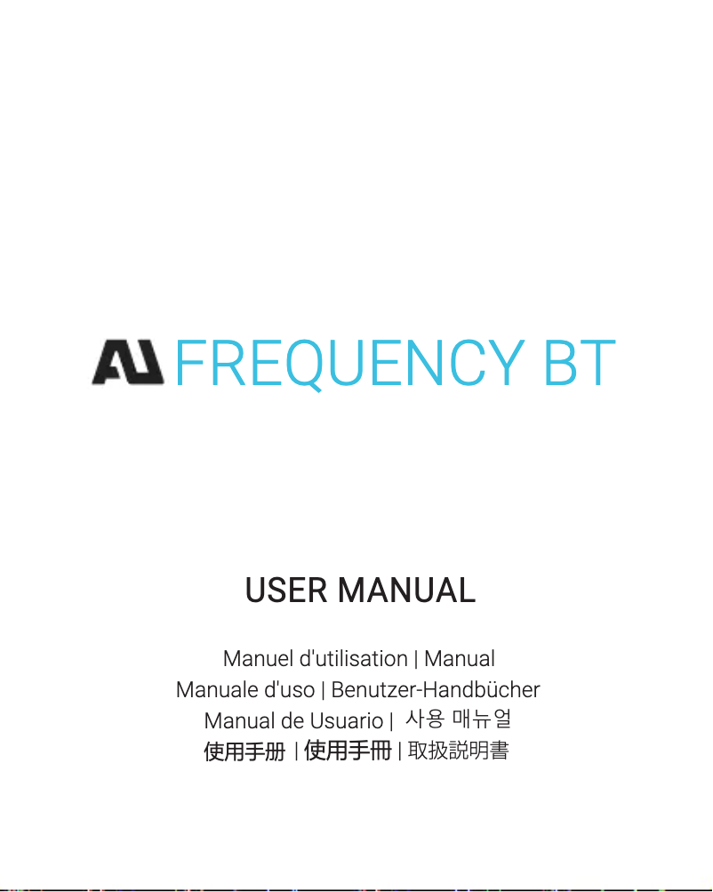 Page 1 of the manual User Manual Ausounds AU-Frequency BT