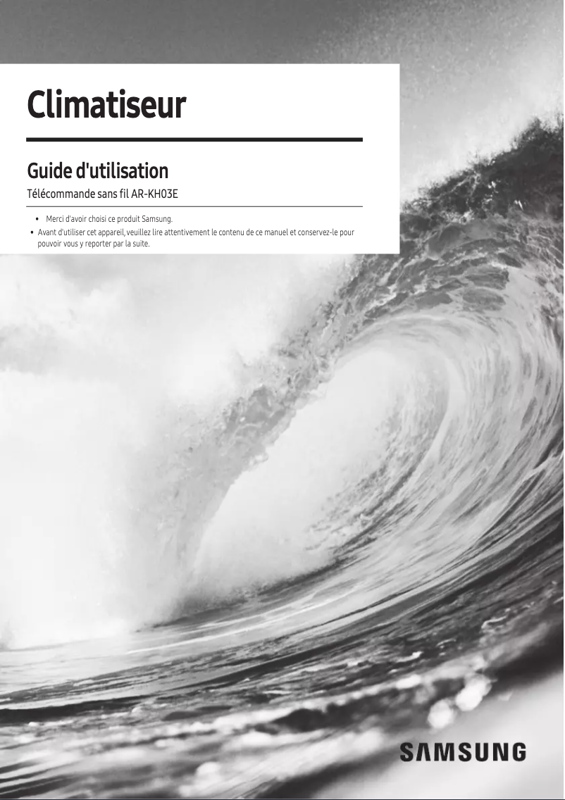 Página 1 del manual Manual de usuario Samsung AR-KH03E