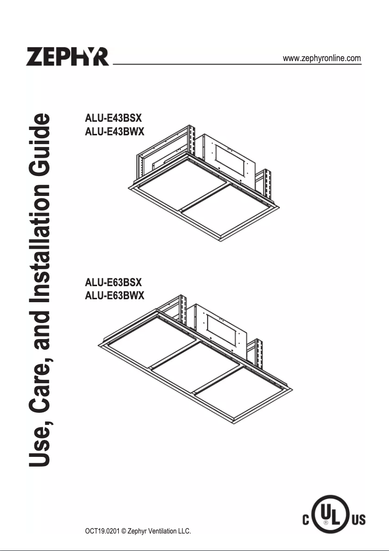 Página 1 del manual Manual de usuario Zephyr ALU-E63BWX