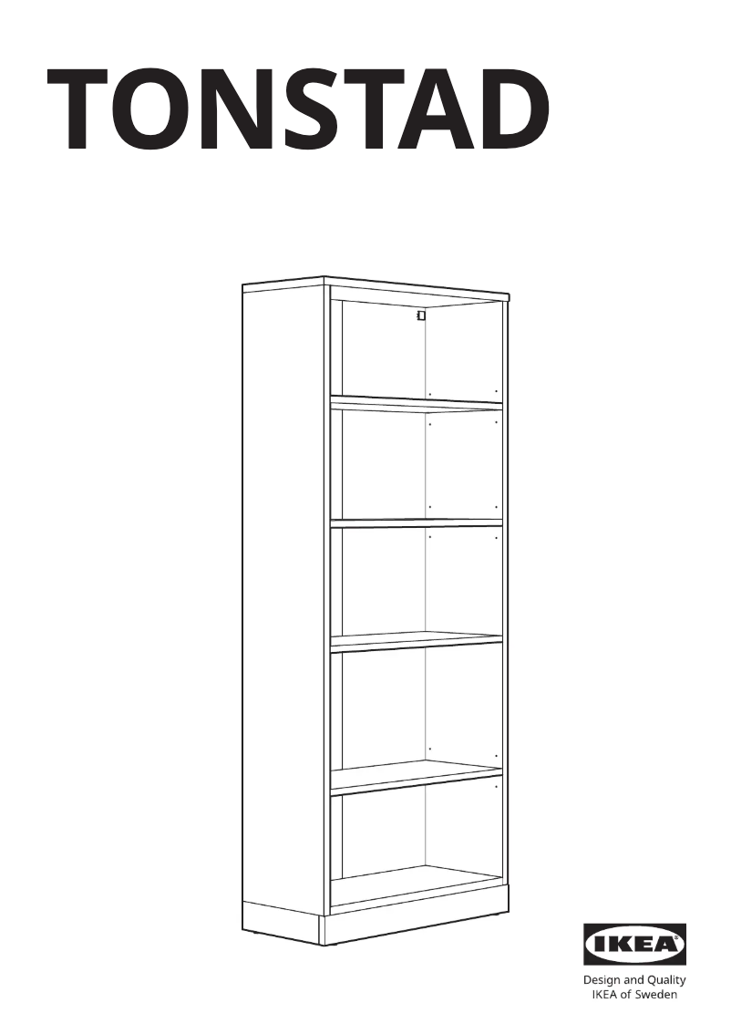Page 1 de la notice Manuel utilisateur Ikea TONSTAD 305.284.58