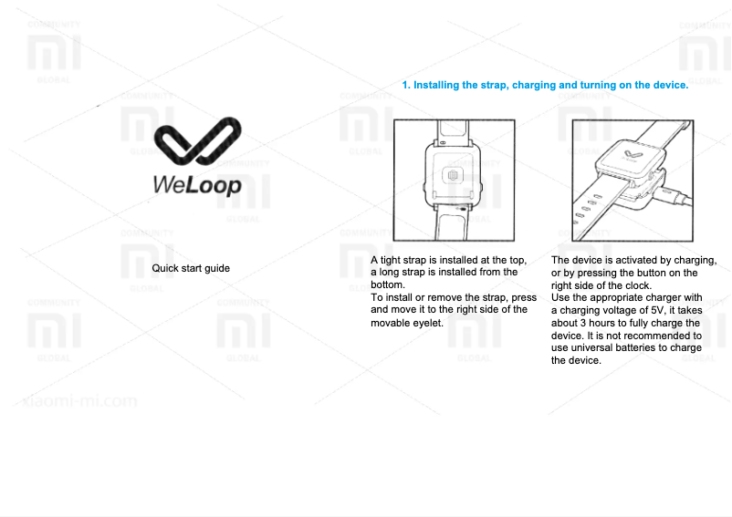 Page 1 de la notice Manuel utilisateur Xiaomi Hey 3S