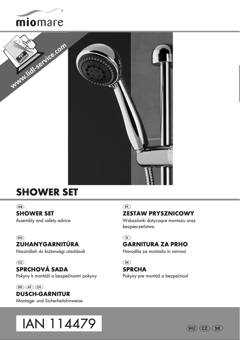 Page 1 de la notice Manuel utilisateur Miomare IAN 114479