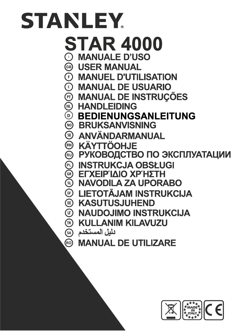Página 1 del manual Manual de usuario Stanley STAR4000