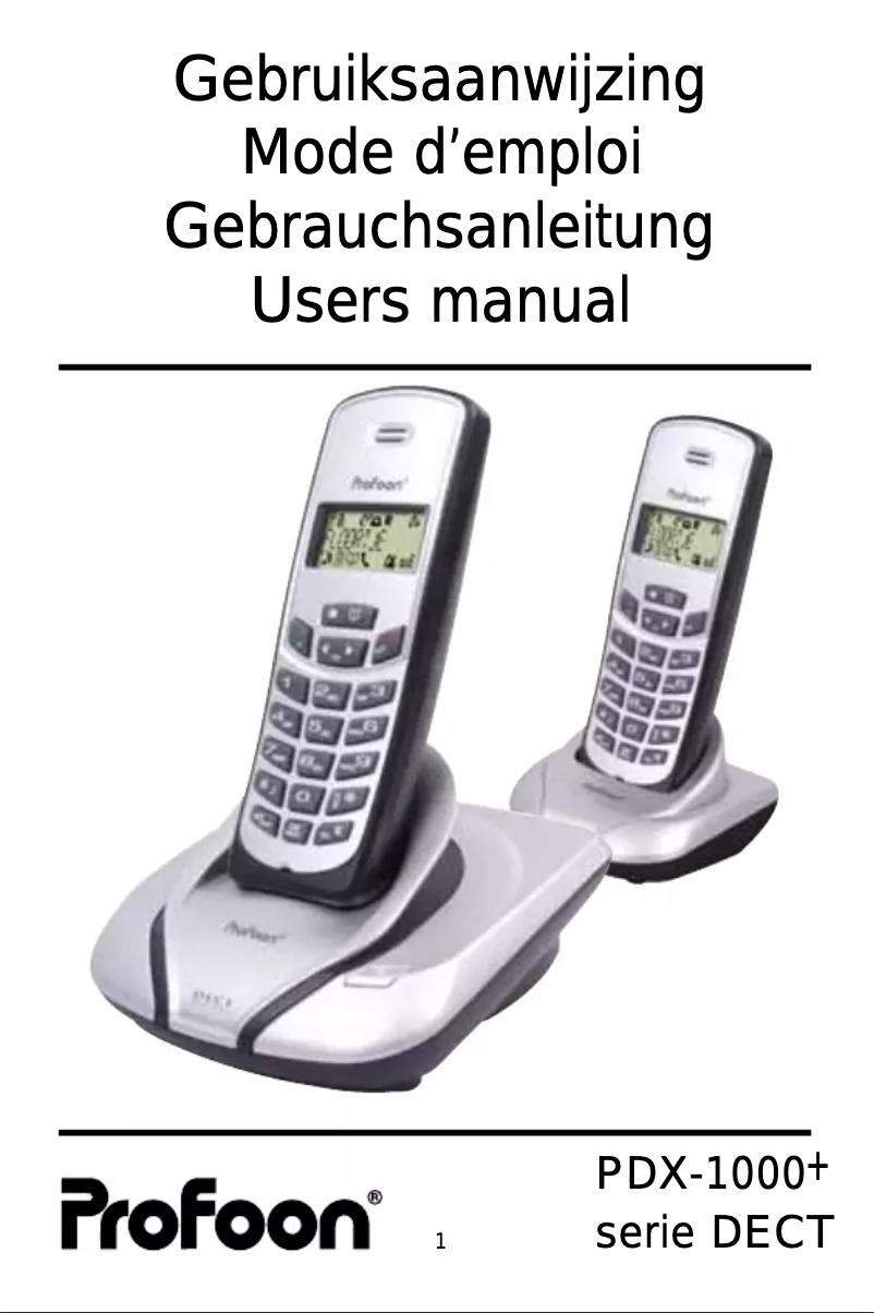 Imagen de la primera página del manual del dispositivo PDX-1000+