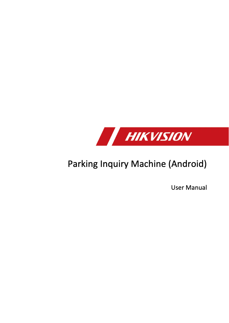 Página 1 del manual Manual de usuario Hikvision DS-TPW332-C