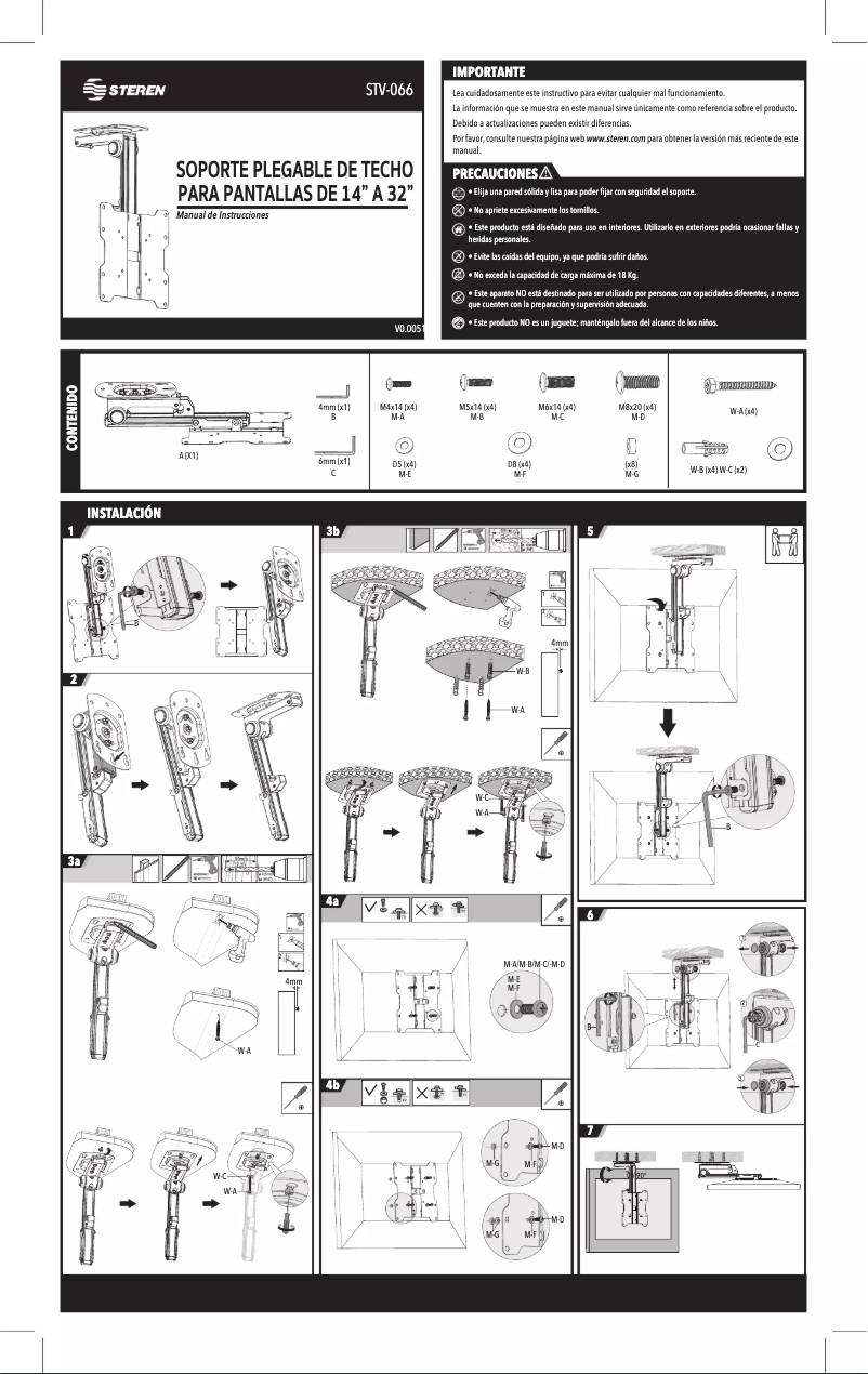 Page 1 de la notice Manuel utilisateur Steren STV-066