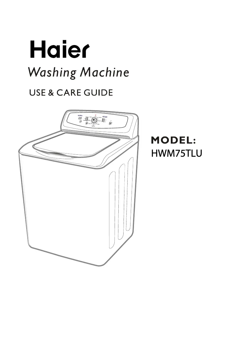 Página 1 del manual Manual de usuario Haier HWM75TLU