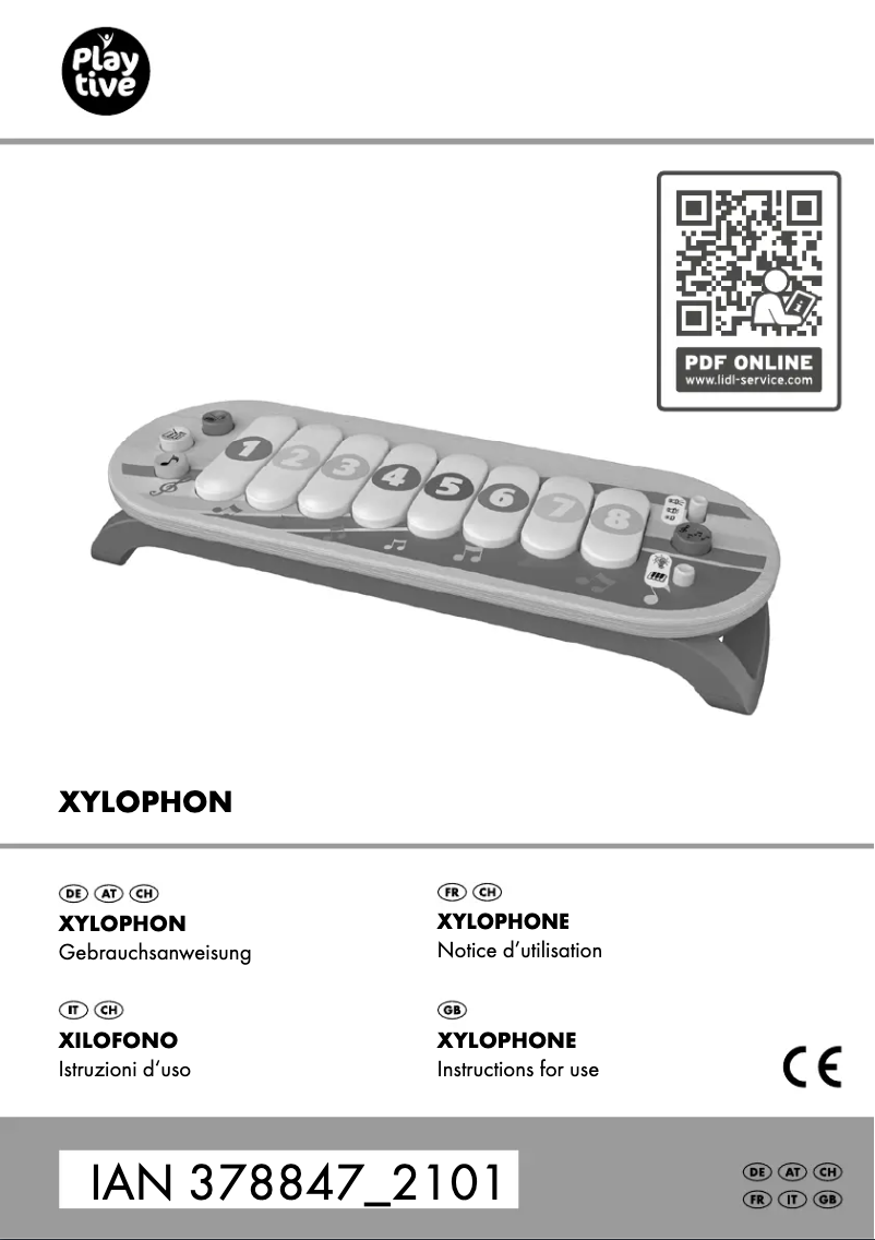 Page 1 de la notice Manuel utilisateur Playtive IAN 378847