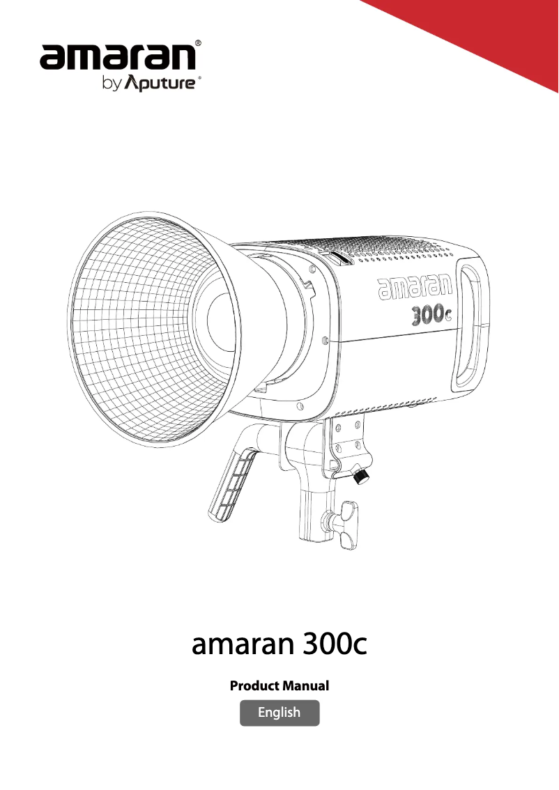 Page 1 of the manual User Manual Aputure amaran 300c