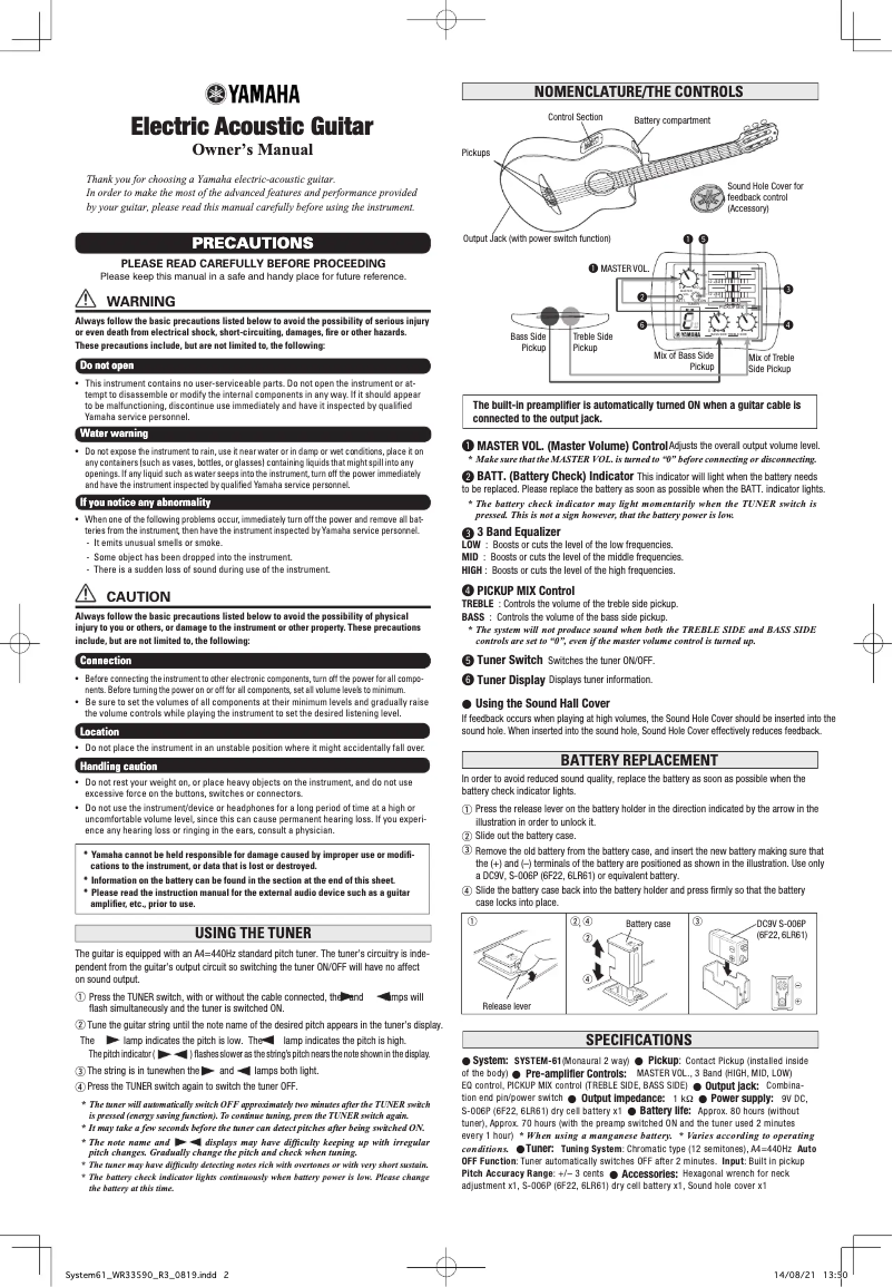 Page 1 de la notice Manuel utilisateur Yamaha NCX900R