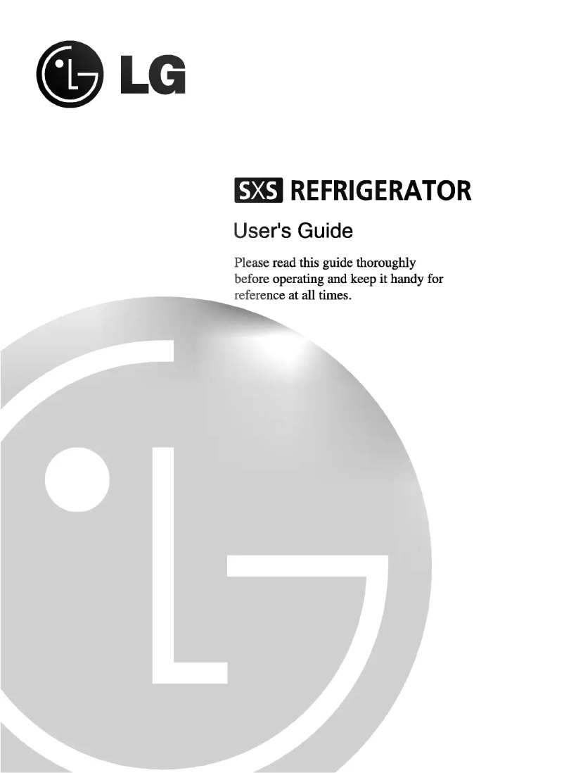 Page 1 de la notice Manuel utilisateur LG GR-L257BTBA