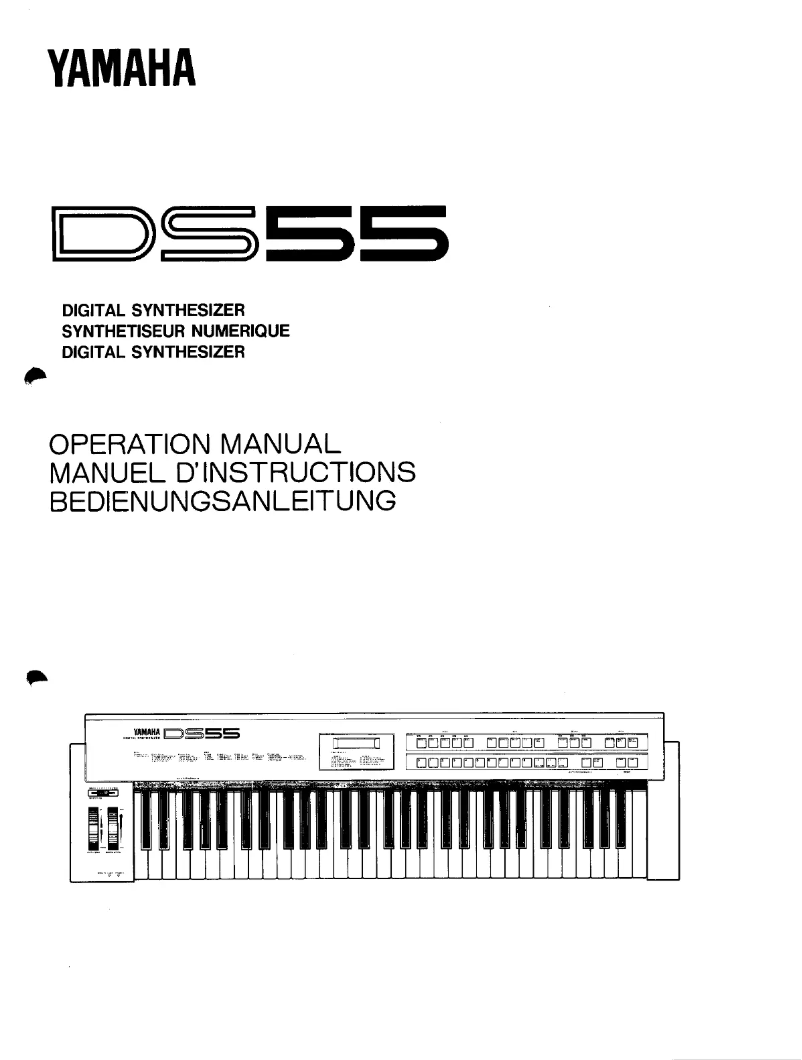 Page 1 de la notice Manuel utilisateur Yamaha DS55