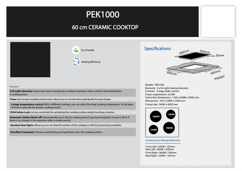 Page 1 de la notice Manuel utilisateur Silverline PEK 1000