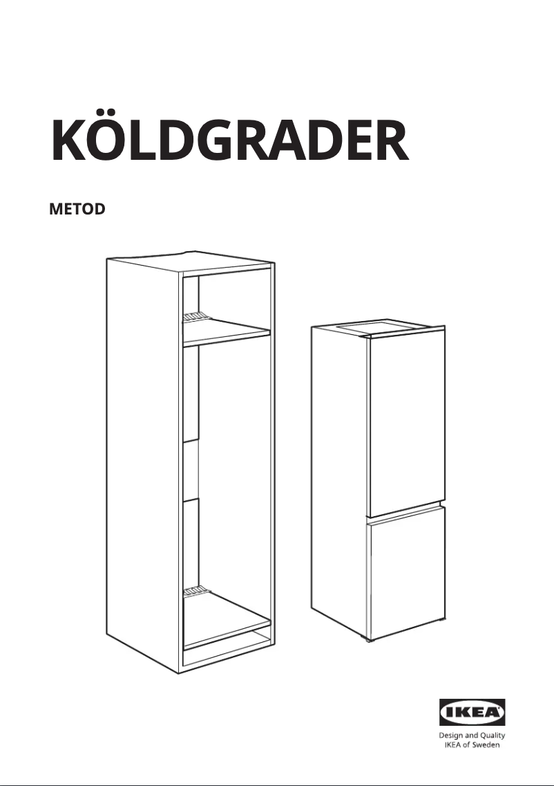 Page 1 de la notice Manuel utilisateur Ikea KÖLDGRADER 305.667.42