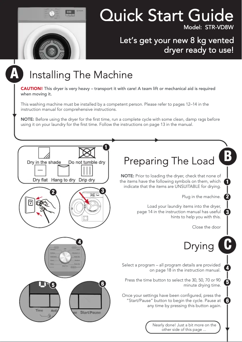 Page 1 de la notice Guide de démarrage rapide Stirling STR-VD8W