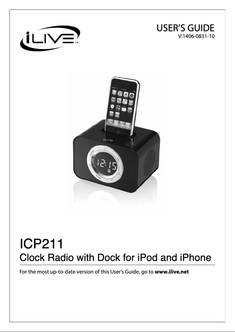 Page 1 de la notice Manuel utilisateur GPX ICP211B