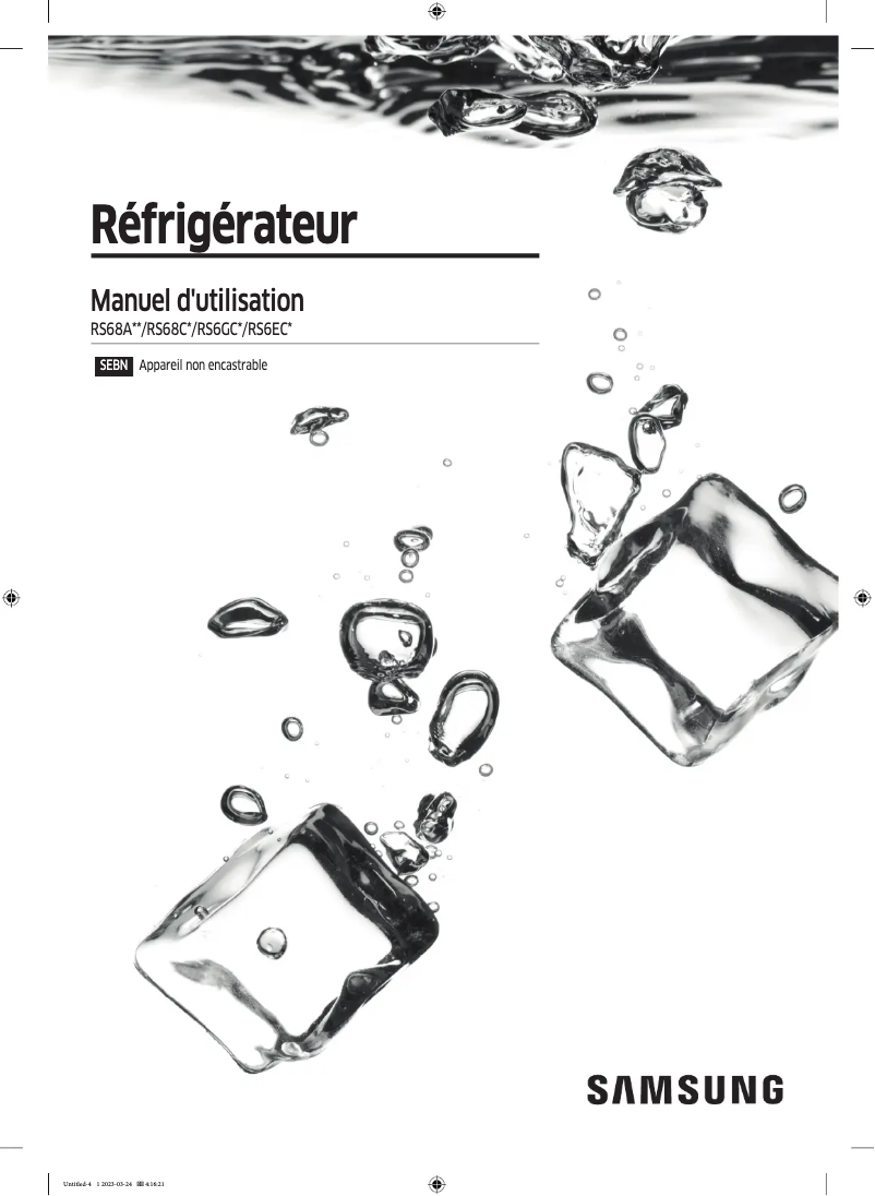 Página 1 del manual Manual de usuario Samsung RS68CG885ES9