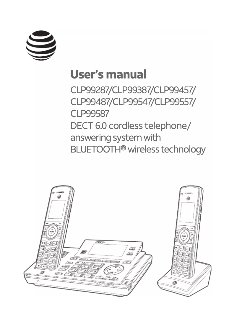 Página 1 del manual Manual de usuario AT&T CLP99387