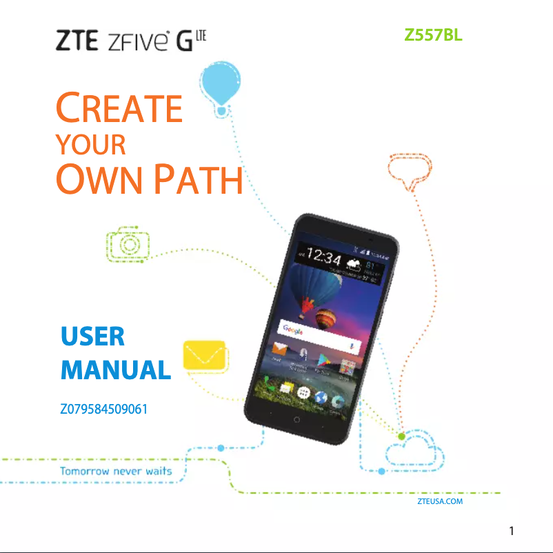 Página 1 del manual Manual de usuario ZTE ZFive G LTE